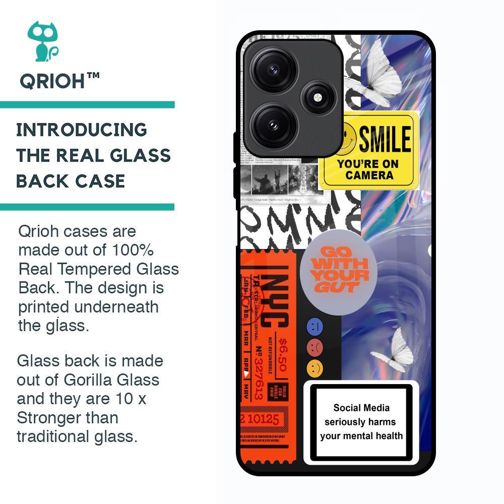Smile for Camera Glass Case for Poco M6 Pro 5G