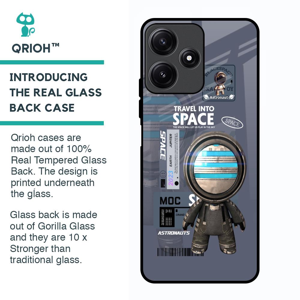 Space Travel Glass Case for Poco M6 Pro 5G