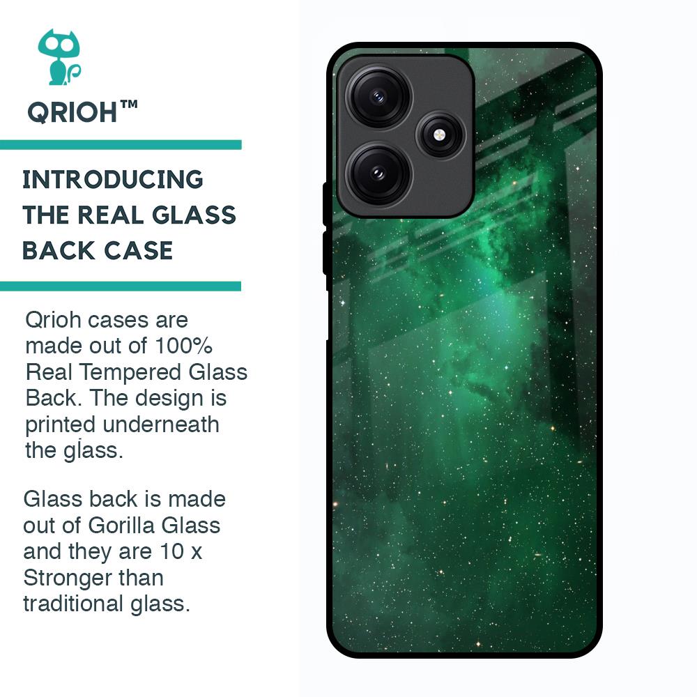 Emerald Firefly Glass Case For Poco M6 Pro 5G