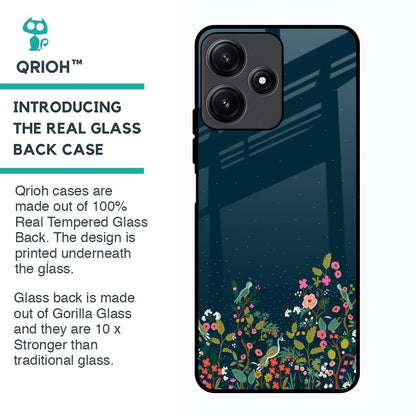 Small Garden Glass Case For Poco M6 Pro 5G