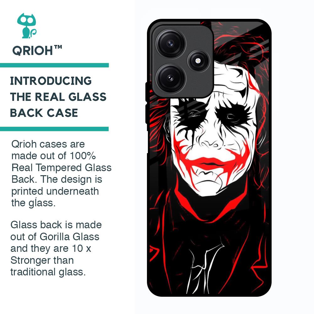 Life In Dark Glass Case For Poco M6 Pro 5G