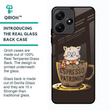 Tea With Kitty Glass Case For Poco M6 Pro 5G