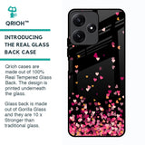 Heart Rain Fall Glass Case For Poco M6 Pro 5G