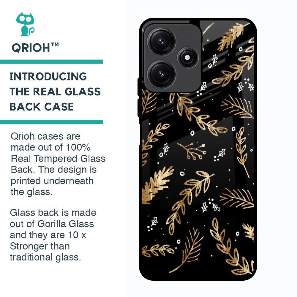 Autumn Leaves Glass Case for Poco M6 Pro 5G