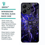 Techno Color Pattern Glass Case For Poco M6 Pro 5G