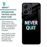 Never Quit Glass Case For Poco M6 Pro 5G
