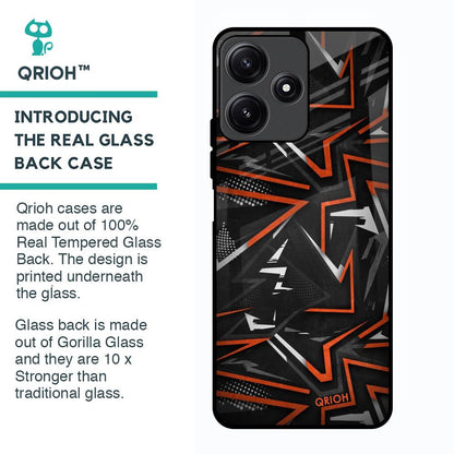 Vector Art Glass Case for Poco M6 Pro 5G