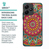 Elegant Mandala Glass Case for Poco M6 Pro 5G