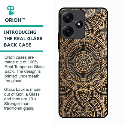 Luxury Mandala Glass Case for Poco M6 Pro 5G