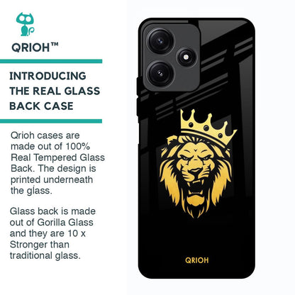 Lion The King Glass Case for Poco M6 Pro 5G