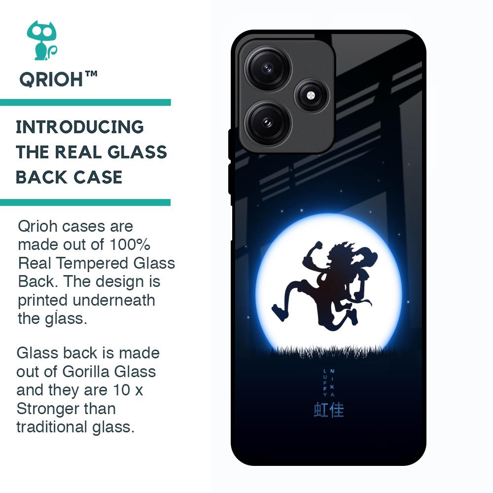 Luffy Nika Glass Case for Poco M6 Pro 5G