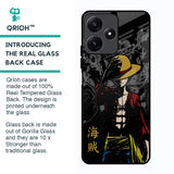 Dark Luffy Glass Case for Poco M6 Pro 5G