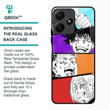 Anime Sketch Glass Case for Poco M6 Pro 5G