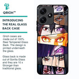 Anime Eyes Glass Case for Poco M6 Pro 5G