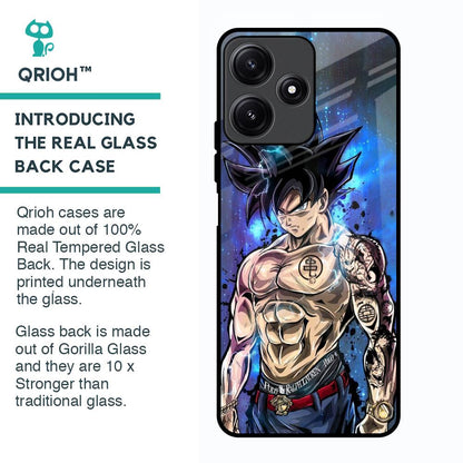 Branded Anime Glass Case for Poco M6 Pro 5G