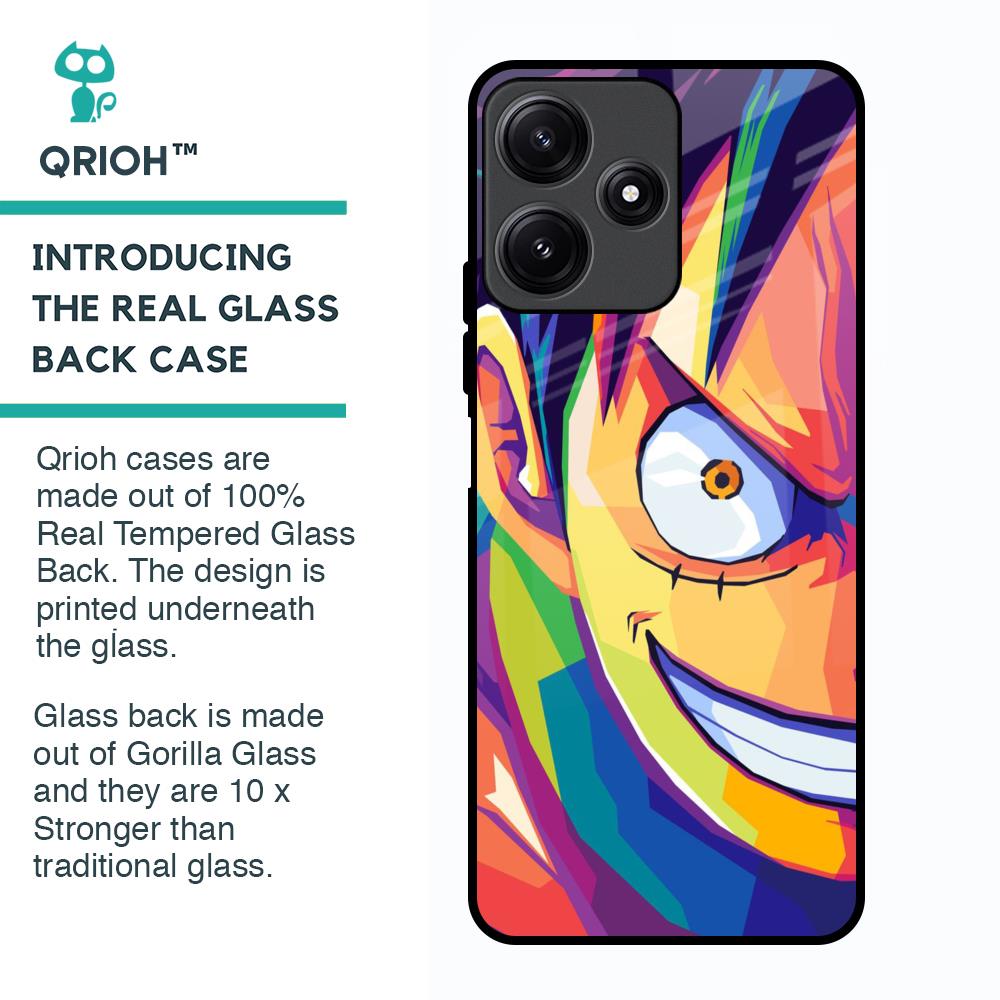 Monkey Wpap Pop Art Glass Case for Poco M6 Pro 5G