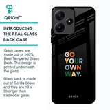 Go Your Own Way Glass Case for Poco M6 Pro 5G