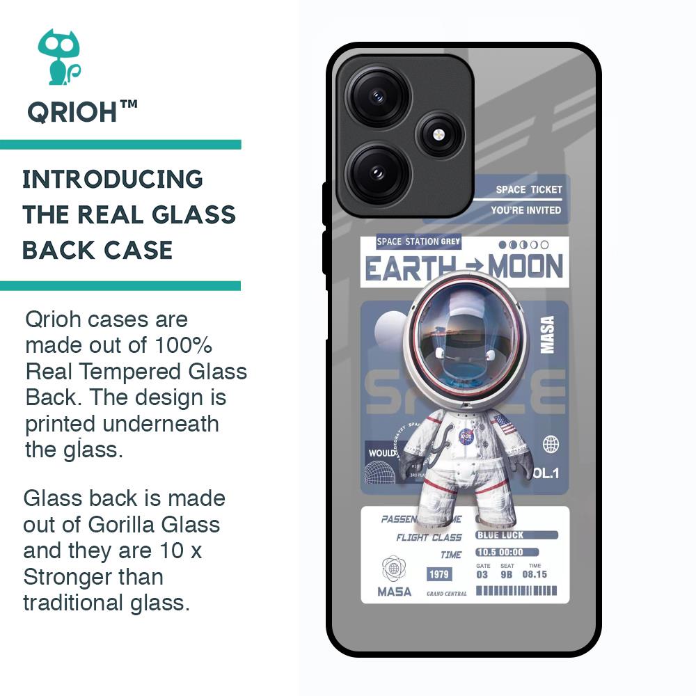 Space Flight Pass Glass Case for Poco M6 Pro 5G