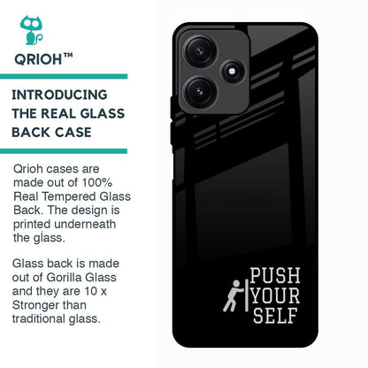 Push Your Self Glass Case for Poco M6 Pro 5G