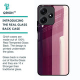 Brush Stroke Art Glass Case for Poco M6 Pro 5G