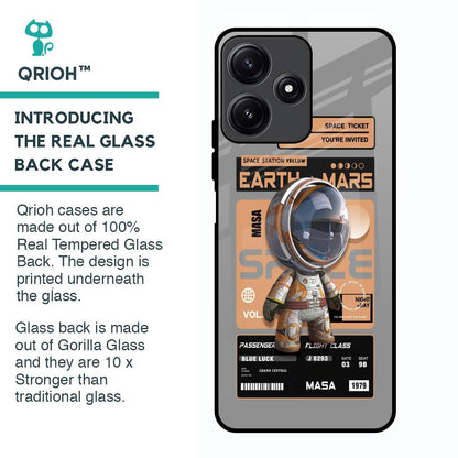 Space Ticket Glass Case for Poco M6 Pro 5G