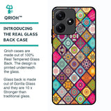 Multicolor Mandala Glass Case for Poco M6 Pro 5G