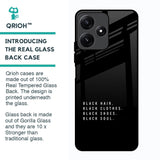 Black Soul Glass Case for Poco M6 Pro 5G