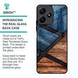 Wooden Tiles Glass Case for Poco M6 Pro 5G
