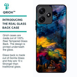 Multicolor Oil Painting Glass Case for Poco M6 Pro 5G