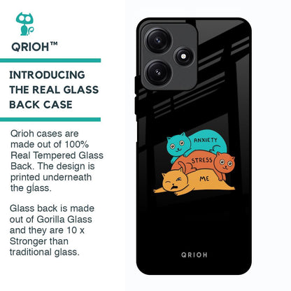 Anxiety Stress Glass Case for Poco M6 Pro 5G