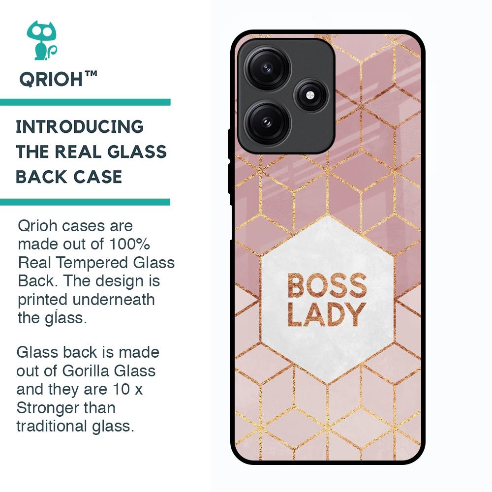 Boss Lady Glass Case for Poco M6 Pro 5G