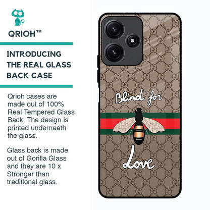 Blind For Love Glass Case for Poco M6 Pro 5G