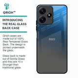 Blue Grey Ombre Glass Case for Poco M6 Pro 5G