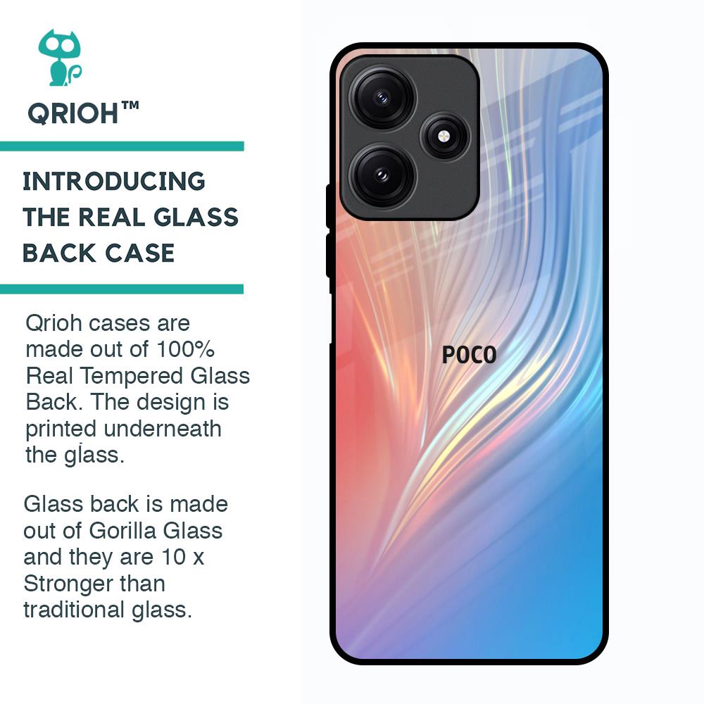 Mystic Aurora Glass Case for Poco M6 Pro 5G