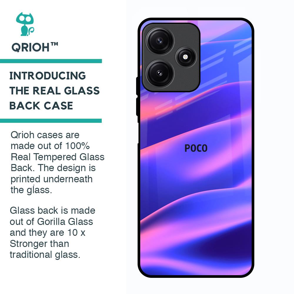 Colorful Dunes Glass Case for Poco M6 Pro 5G