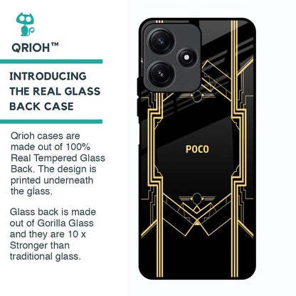 Sacred Logo Glass Case for Poco M6 Pro 5G