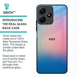Blue & Pink Ombre Glass case for Poco M6 Pro 5G