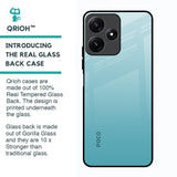 Arctic Blue Glass Case For Poco M6 Pro 5G