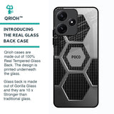 Hexagon Style Glass Case For Poco M6 Pro 5G
