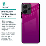 Magenta Gradient Glass Case For Poco M6 Pro 5G