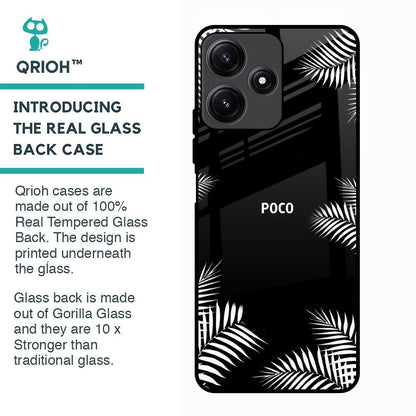 Zealand Fern Design Glass Case For Poco M6 Pro 5G