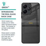 Grey Metallic Glass Case For Poco M6 Pro 5G