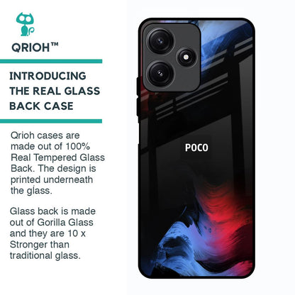 Fine Art Wave Glass Case for Poco M6 Pro 5G