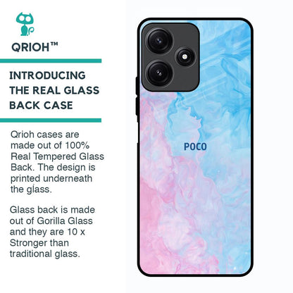 Mixed Watercolor Glass Case for Poco M6 Pro 5G