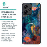 Colored Storm Glass Case for Poco M6 Pro 5G
