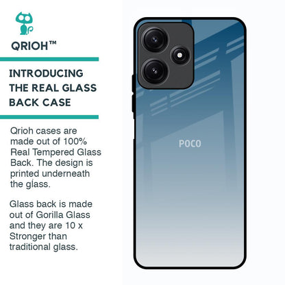 Deep Sea Space Glass Case for Poco M6 Pro 5G