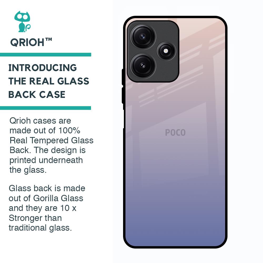 Rose Hue Glass Case for Poco M6 Pro 5G