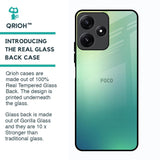 Dusty Green Glass Case for Poco M6 Pro 5G