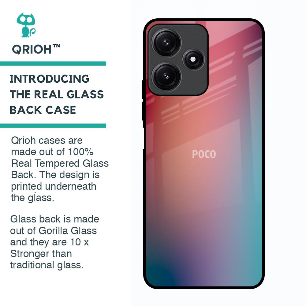 Dusty Multi Gradient Glass Case for Poco M6 Pro 5G