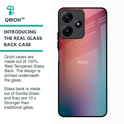 Dusty Multi Gradient Glass Case for Poco M6 Pro 5G